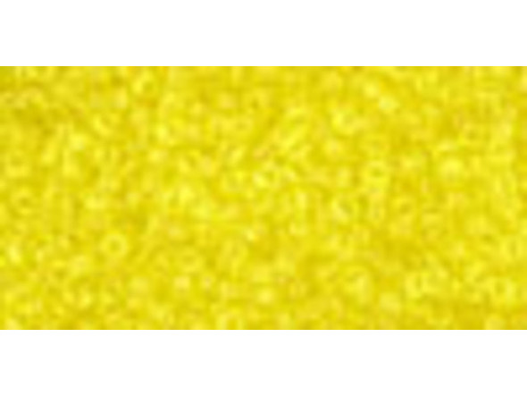 TOHO Glass Seed Bead, Size 15, 1.5mm, Transparent Lemon (Tube)