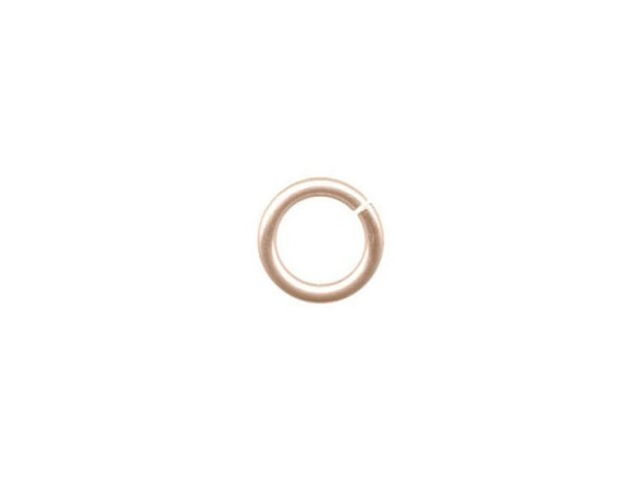 Jump Rings for Chain Maille, Round, Copper, 18ga, 6.6mm OD - Rose Gold Color (ounce)