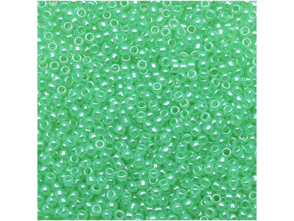 TOHO Glass Seed Bead, Size 15, 1.5mm, Ceylon Celery (Tube)