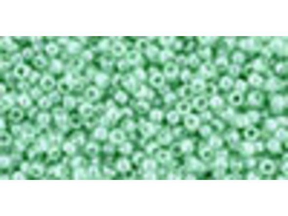 TOHO Glass Seed Bead, Size 15, 1.5mm, Ceylon Celery (Tube)