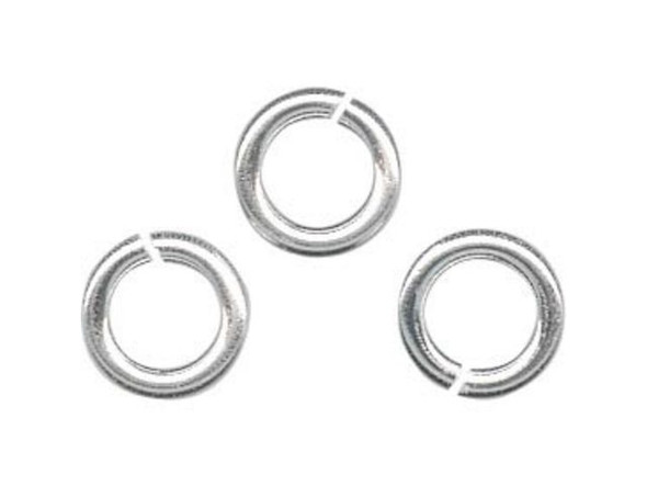 37-295-660 Sterling Silver Jump Ring, Round - 6mm, 18-gauge - Rings & Things