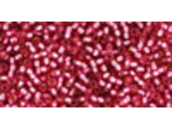 TOHO Glass Seed Bead, Size 15, 1.5mm, Silver-Lined Mauve (Tube)