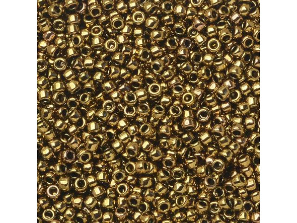 TOHO Glass Seed Bead, Size 15, 1.5mm, Bronze Antique Bronze (Tube)