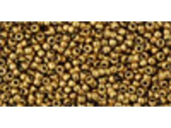 TOHO Glass Seed Bead, Size 15, 1.5mm, Bronze Antique Bronze (Tube)