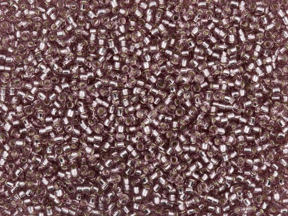 TOHO Glass Seed Bead, Size 15, 1.5mm, Silver-Lined Lt Amethyst (Tube)