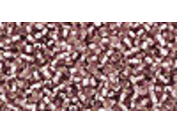 TOHO Glass Seed Bead, Size 15, 1.5mm, Silver-Lined Lt Amethyst (Tube)