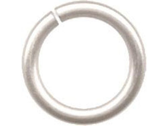 Jump Rings for Chain Maille, Round, Copper, 18ga, 7.6mm OD - Silver Color (ounce)