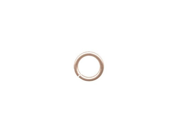 Jump Rings for Chain Maille, Round, Copper, 20ga, 5.6mm OD - Rose Gold Color (ounce)