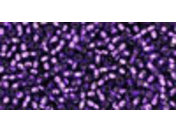 TOHO Glass Seed Bead, Size 15, 1.5mm, Silver-Lined Purple (Tube)