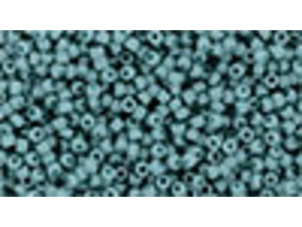 TOHO Glass Seed Bead, Size 15, 1.5mm, Semi Glazed - Turquoise (Tube)