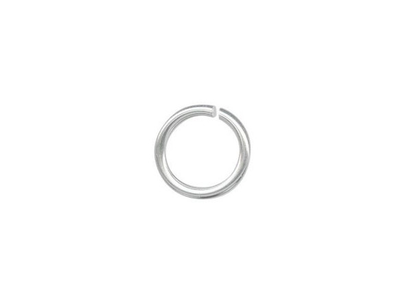 Sterling Silver Jump Ring, Round - 8mm, 18-gauge (10 Pieces)