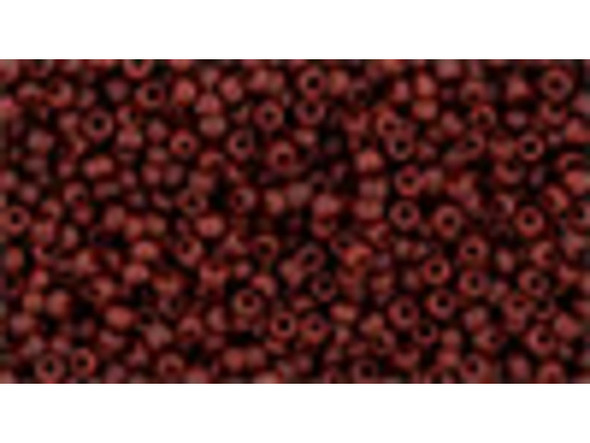 TOHO Glass Seed Bead, Size 15, 1.5mm, Semi Glazed - Dk Red (Tube)