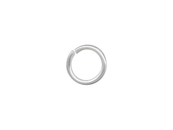 Silver-Filled Jump Ring, Round, 8mm (100 Pieces)