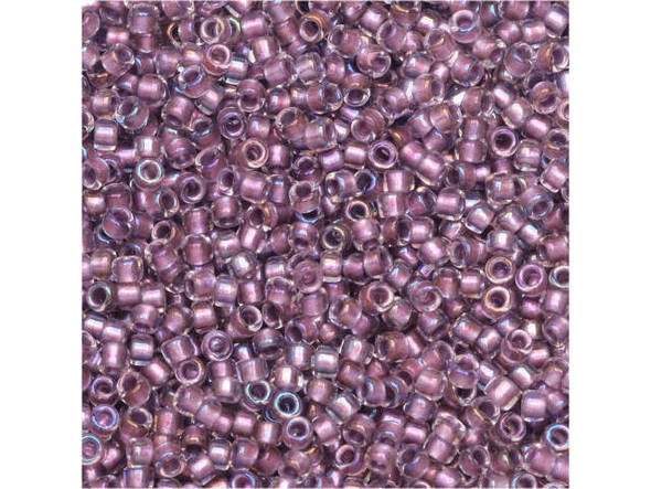 TOHO Glass Seed Bead, Size 15, 1.5mm, Inside-Color Crystal/Rose Gold-Lined (Tube) TOHO Glass Seed Bead, Size 15, 1.5mm, Inside-Color Crystal/Rose Gold-Lined (Tube)