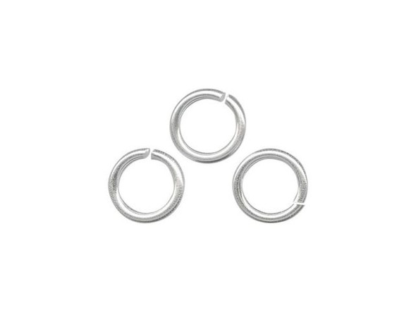 Silver-Filled Jump Ring, Round, 6mm (100 Pieces)
