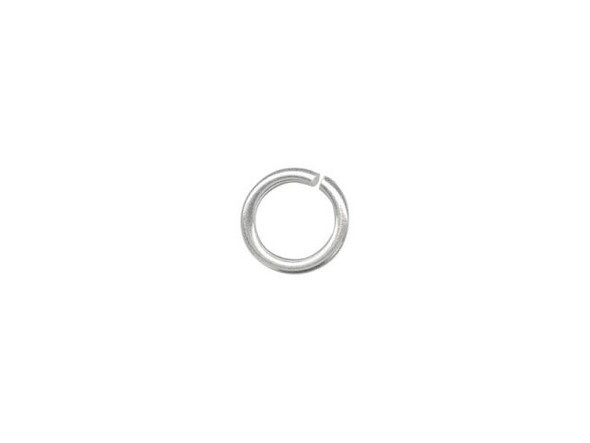 Silver-Filled Jump Ring, Round, 6mm (100 Pieces)