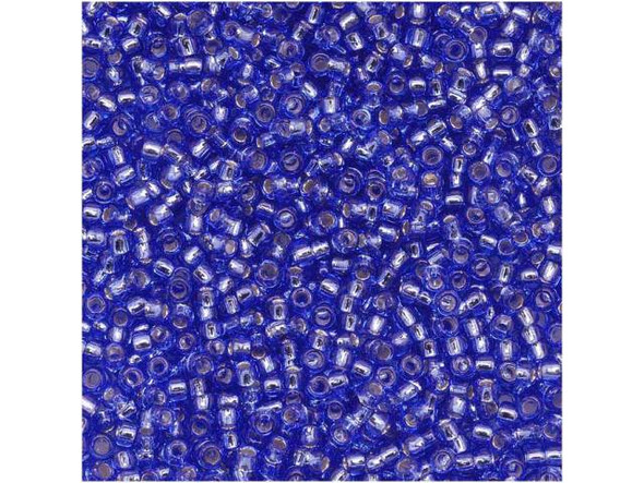 TOHO Glass Seed Bead, Size 15, 1.5mm, Silver-Lined Sapphire (Tube)