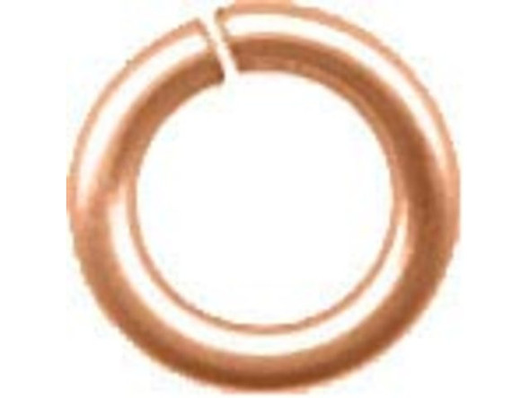 Jump Rings for Chain Maille, Round, 20ga, 4.6mm OD - Raw Copper (ounce)