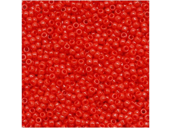 TOHO Glass Seed Bead, Size 15, 1.5mm, Opaque Cherry (Tube)