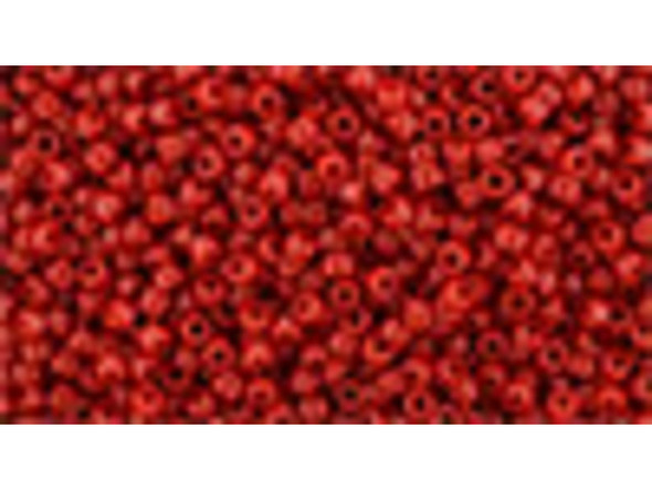 TOHO Glass Seed Bead, Size 15, 1.5mm, Opaque Cherry (Tube)