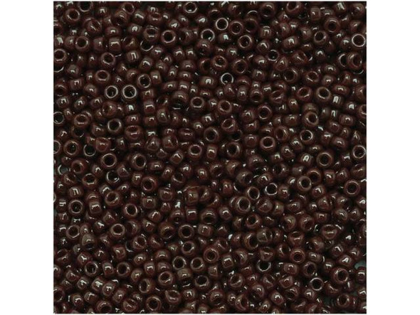 TOHO Glass Seed Bead, Size 15, 1.5mm, Opaque Oxblood (Tube)