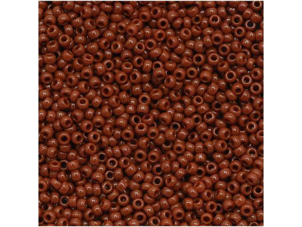 TOHO Glass Seed Bead, Size 15, 1.5mm, Opaque Terra Cotta (Tube)