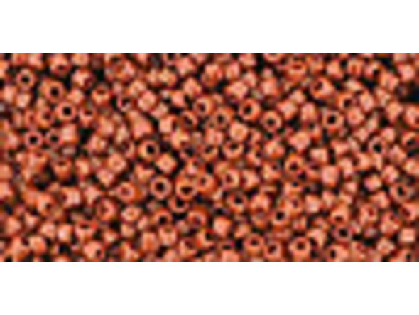 TOHO Glass Seed Bead, Size 15, 1.5mm, Opaque Terra Cotta (Tube)