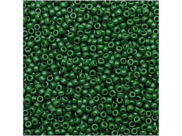 TOHO Glass Seed Bead, Size 15, 1.5mm, Opaque Pine Green (Tube)