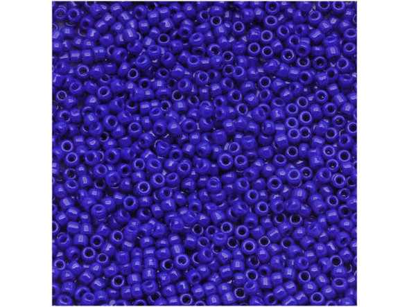 TOHO Glass Seed Bead, Size 15, 1.5mm, Opaque Navy Blue (Tube)