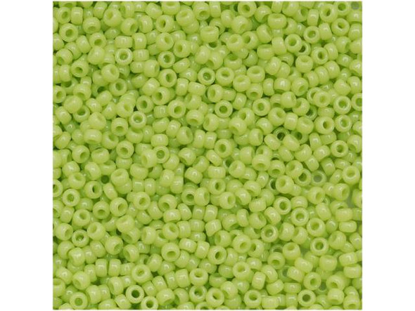 TOHO Glass Seed Bead, Size 15, 1.5mm, Opaque Sour Apple (Tube)