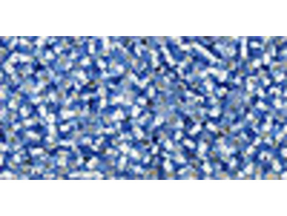 TOHO Glass Seed Bead, Size 15, 1.5mm, Silver-Lined Lt Sapphire (Tube)