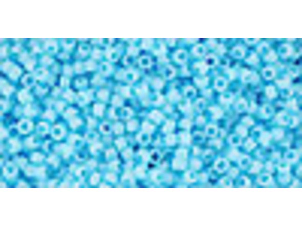 TOHO Glass Seed Bead, Size 15, 1.5mm, Opaque Blue Turquoise (Tube)