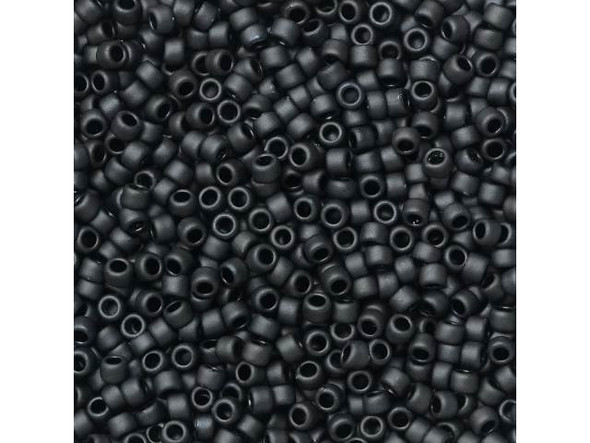 TOHO Glass Seed Bead, Size 15, 1.5mm, Matte-Color Opaque Gray (Tube)