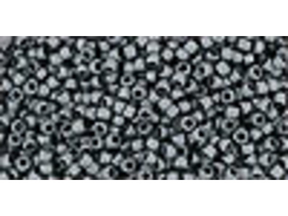 TOHO Glass Seed Bead, Size 15, 1.5mm, Matte-Color Opaque Gray (Tube)