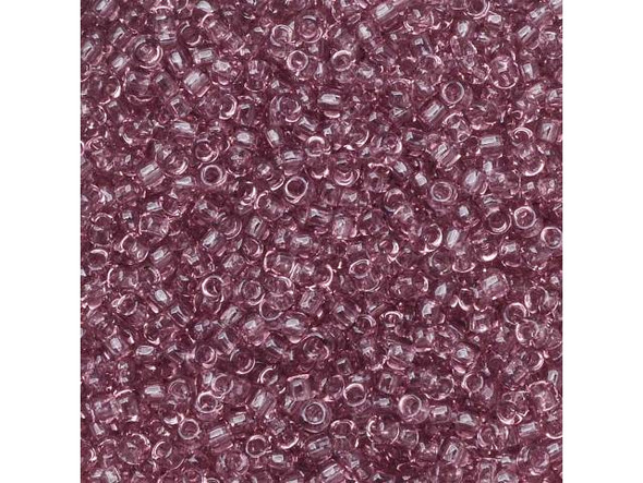 TOHO Glass Seed Bead, Size 15, 1.5mm, Transparent Lt Amethyst (Tube)