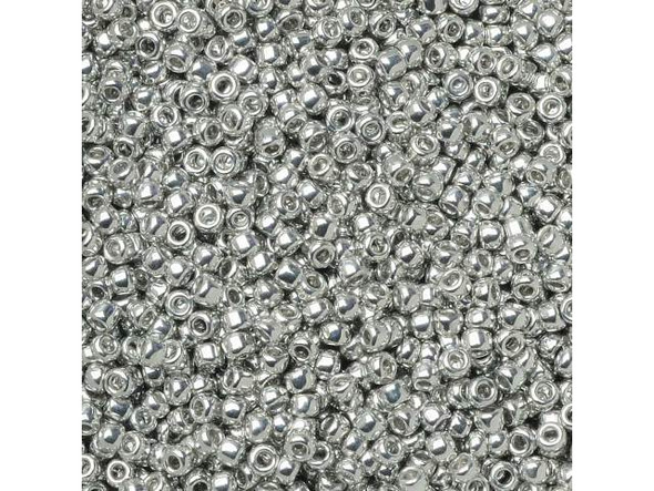 TOHO Glass Seed Bead, Size 15, 1.5mm, Metallic Silver (Tube)