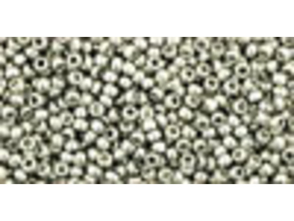 TOHO Glass Seed Bead, Size 15, 1.5mm, Metallic Silver (Tube)