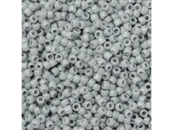 TOHO Glass Seed Bead, Size 15, 1.5mm, Opaque Gray (Tube)