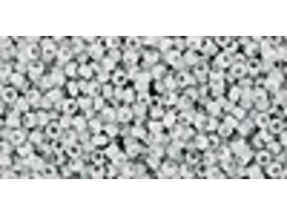 TOHO Glass Seed Bead, Size 15, 1.5mm, Opaque Gray (Tube)