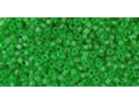 TOHO Glass Seed Bead, Size 15, 1.5mm, Transparent Peridot (Tube)