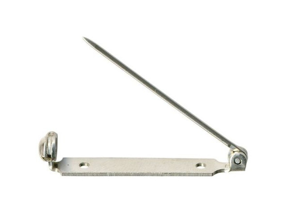 Nickel Silver Bar Pin, Pin Back, 1.25", Superior Quality (fifty)