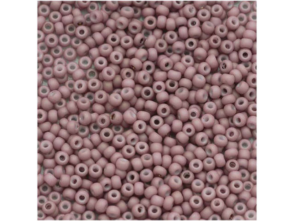 TOHO Glass Seed Bead, Size 15, 1.5mm, Opaque-Pastel-Frosted Lt Lilac (Tube)