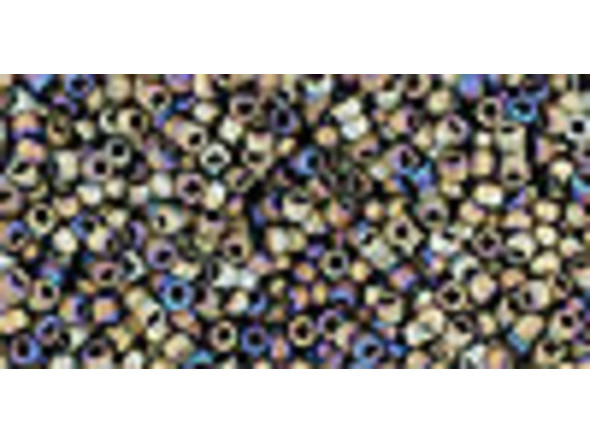 TOHO Glass Seed Bead, Size 15, 1.5mm, Matte-Color Iris - Brown (Tube)