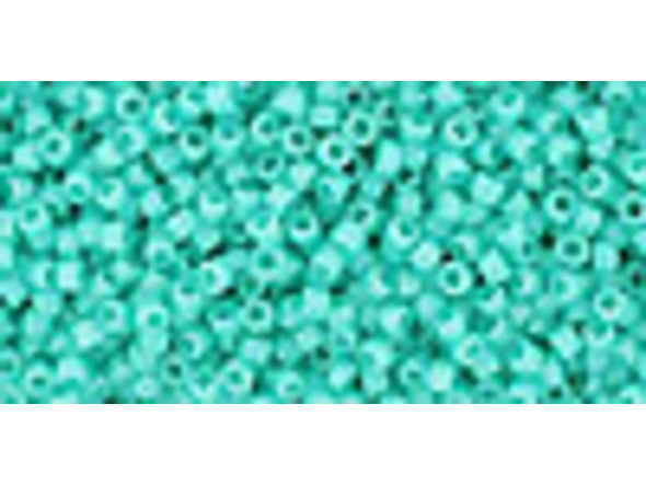 TOHO Glass Seed Bead, Size 15, 1.5mm, Opaque Turquoise (Tube)