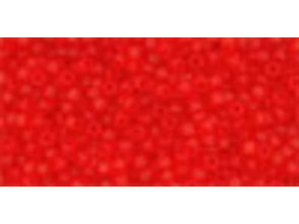 TOHO Glass Seed Bead, Size 15, 1.5mm, Transparent-Frosted Siam Ruby (Tube)