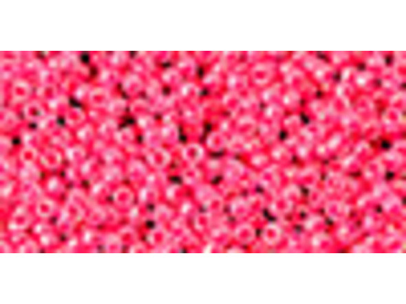 TOHO Glass Seed Bead, Size 15, 1.5mm, Ceylon Hot Pink (Tube)