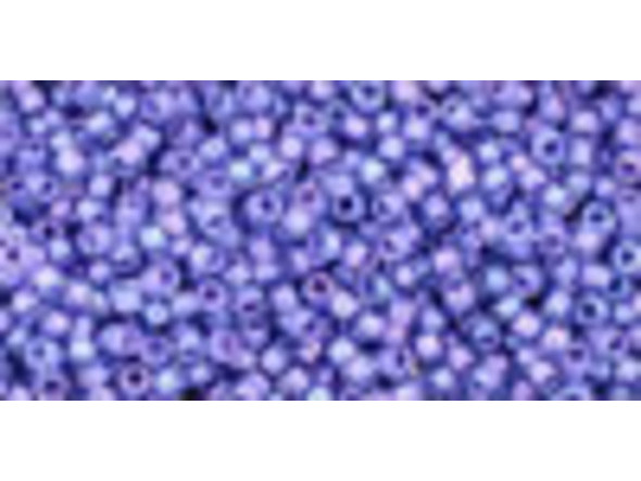 TOHO Glass Seed Bead, Size 15, 1.5mm, Inside-Color Lt Sapphire/Opaque Purple-Lined (Tube)