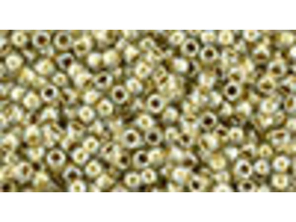 The uniform size and shape of Toho seed beads make them an excellent choice for beadwork and consistently-sized spacers.Toho seed beads are usually colorfast; however, galvanized and silver-lined  beads may fade over time. Protect them from bleach, excessive friction and direct sunlight to keep them looking like new. Seed Bead Facts What are seed beads? Popular, tiny glass beads commonly used for weaving and embellishment.How are they made? Glass is pulled or drawn using a hollow tube, and then   the glass is cut in small pieces. They are sometimes reheated to round   the ends.What's that funny little zero? That zero refers to   the number of aughts, which is a unit used to indicate the size of   small beads. The scale is inverted, so larger numbers of aughts   correspond to smaller beads (i.e. the bigger the number, the smaller   the bead). Size 11 would be 00000000000, but since that takes up too much   room, it is abbreviated to 110.  See Related Products links (below) for similar items and additional jewelry-making supplies that are often used with this item. 