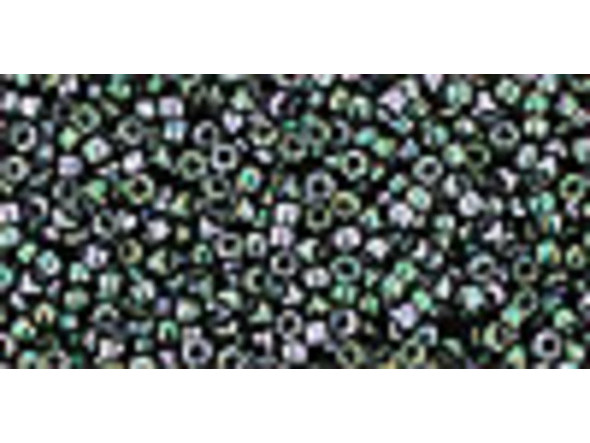 TOHO Glass Seed Bead, Size 15, 1.5mm, Metallic Moss (Tube)