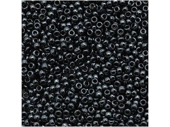 TOHO Glass Seed Bead, Size 15, 1.5mm, Metallic Hematite (Tube)